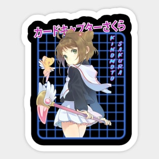 Classic Sakura Cute Girl Japanese Manga Sticker